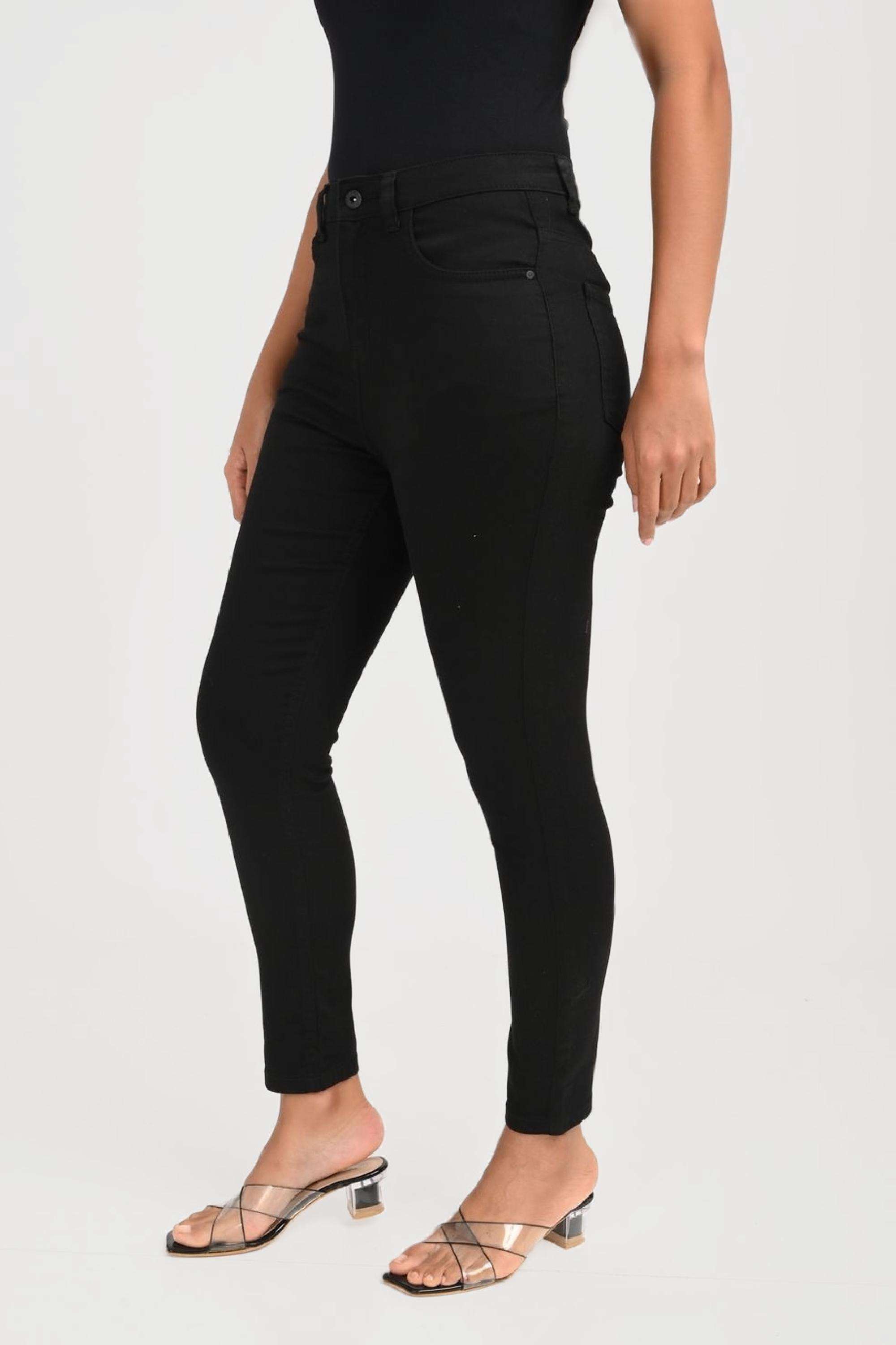 Solid-Blended-Fabric-Women-s-Jeans