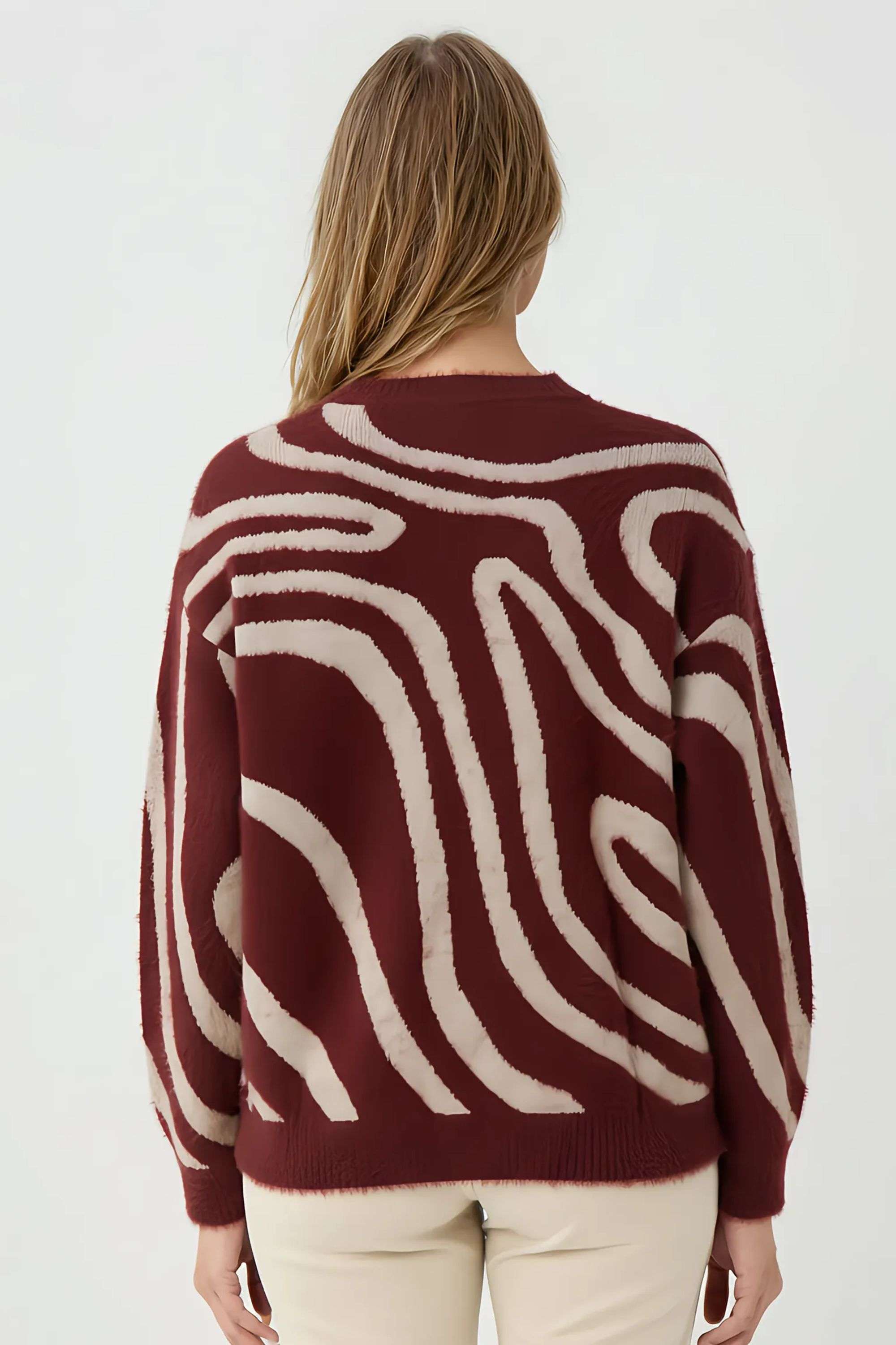 Solid-Blended-Fabric-Regular-Fit-Casual-Wear-Women-Sweater