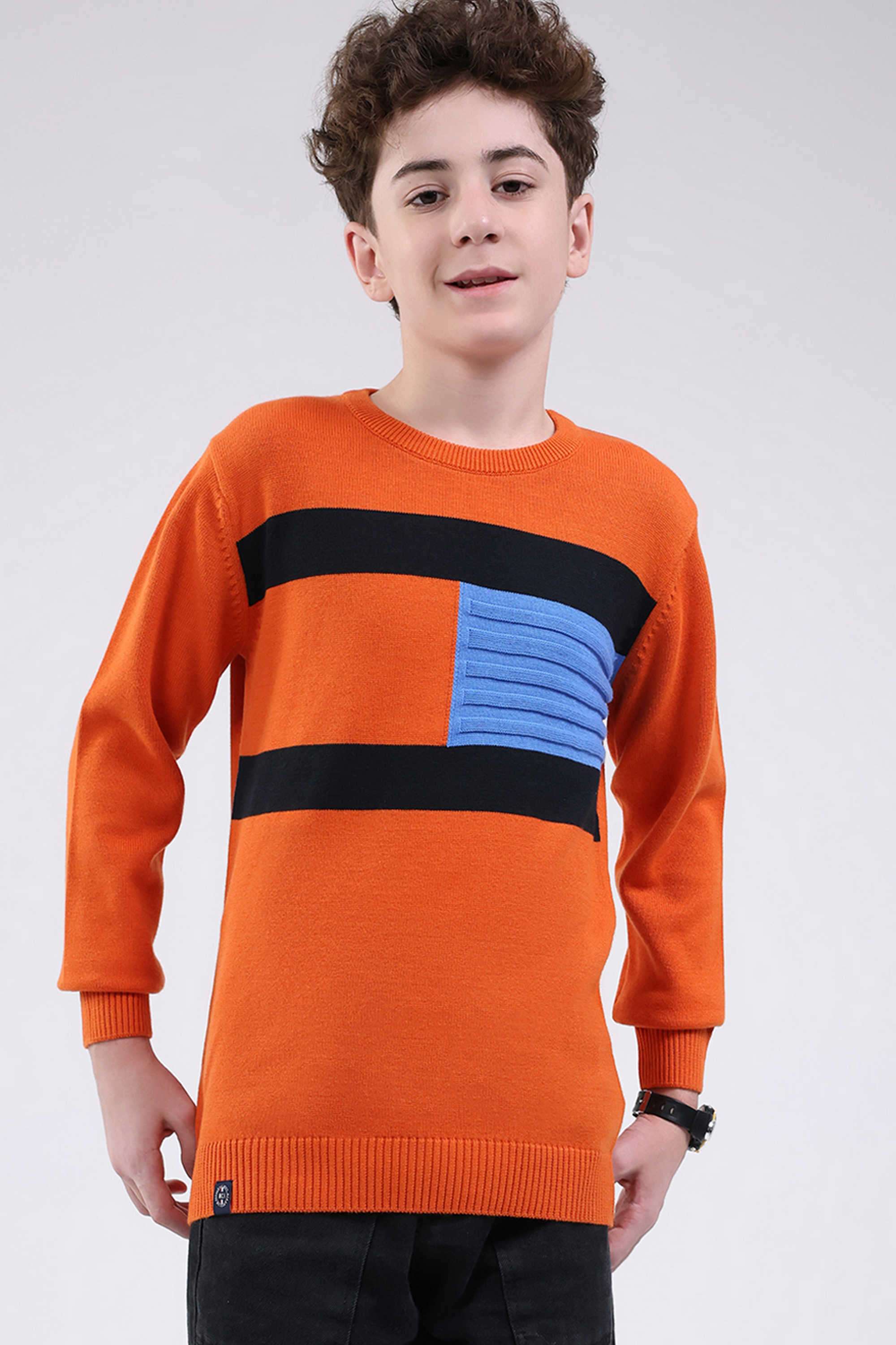 Stripes-Cotton-Round-Neck-Boys-Pullover