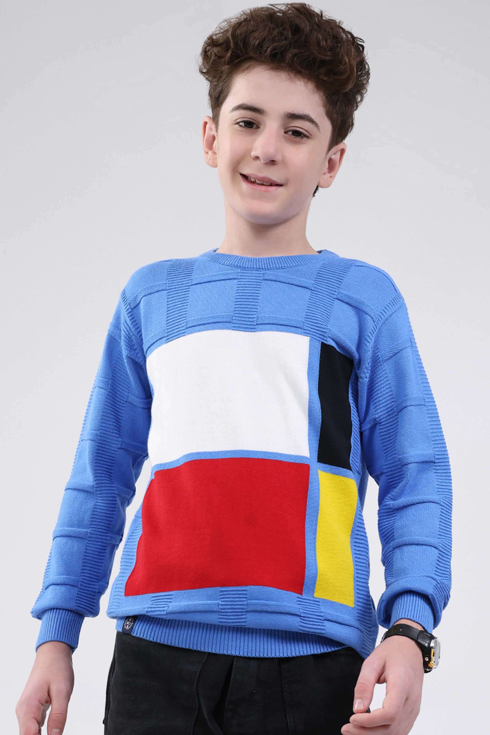 Stripes-Cotton-Round-Neck-Boys-Pullover