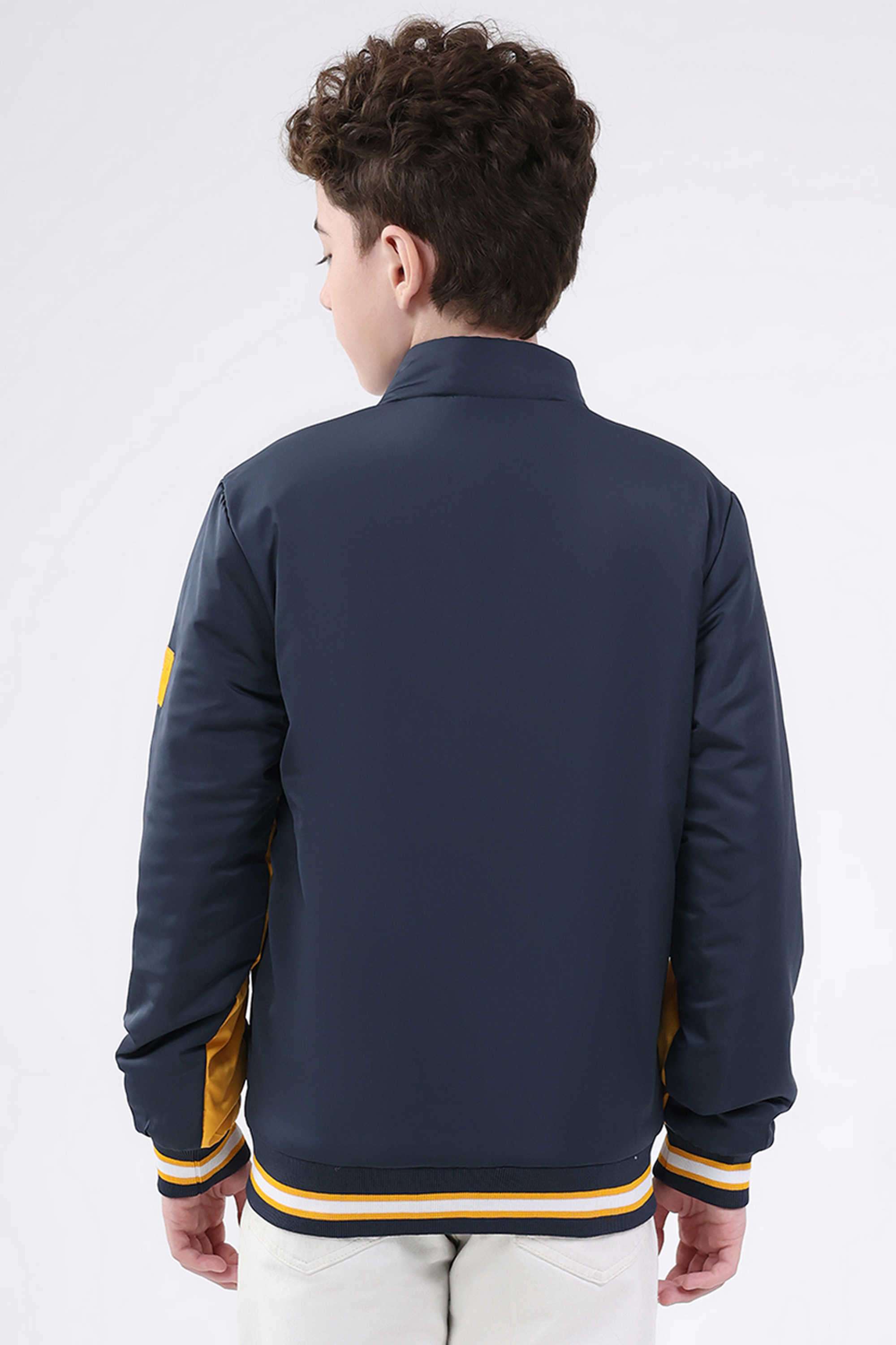 Printed-Blended-Fabric-Collared-Boys-Jacket