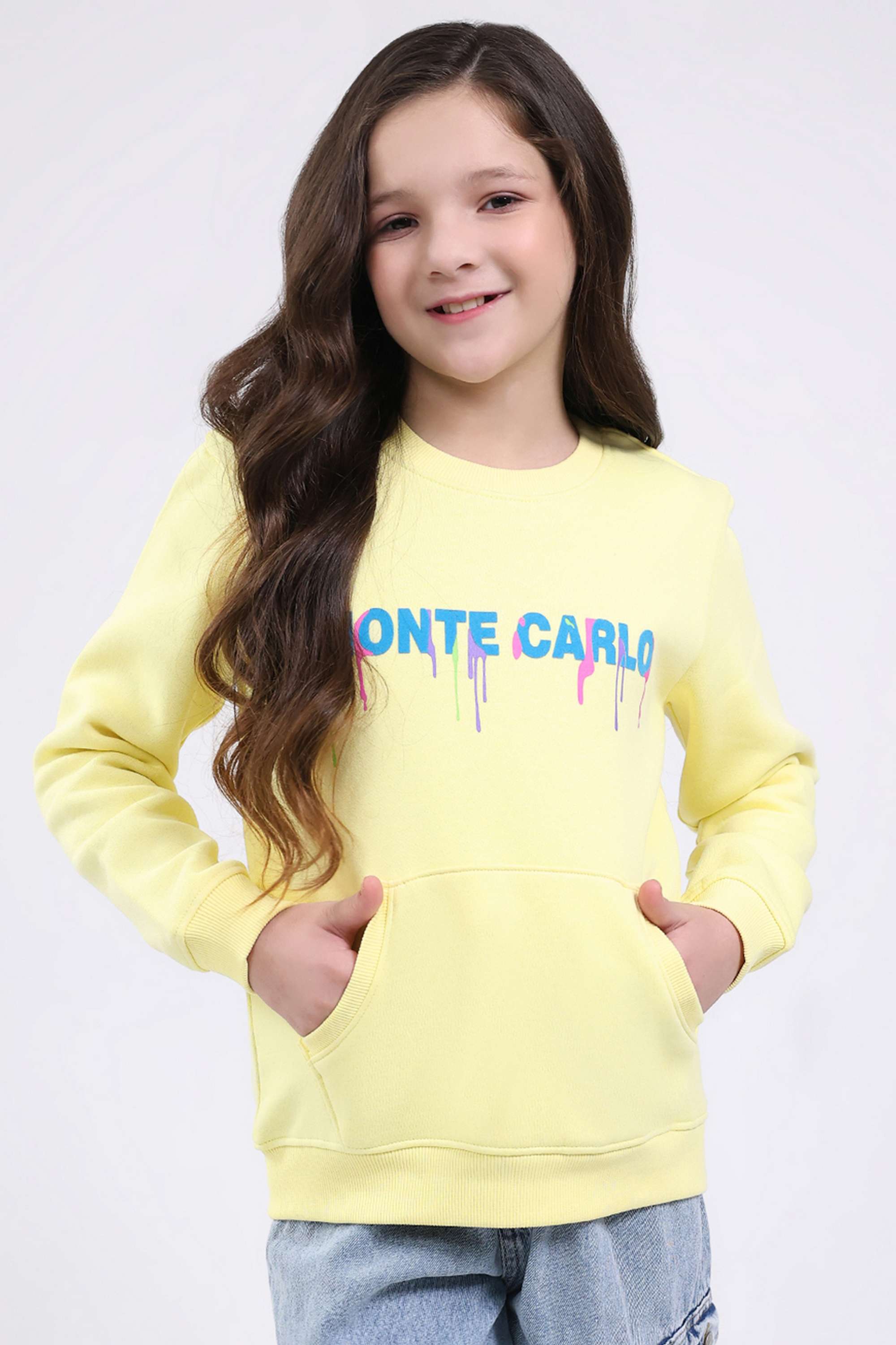 Printed-Blended-Fabric-Round-Neck-Girls-Sweatshirt
