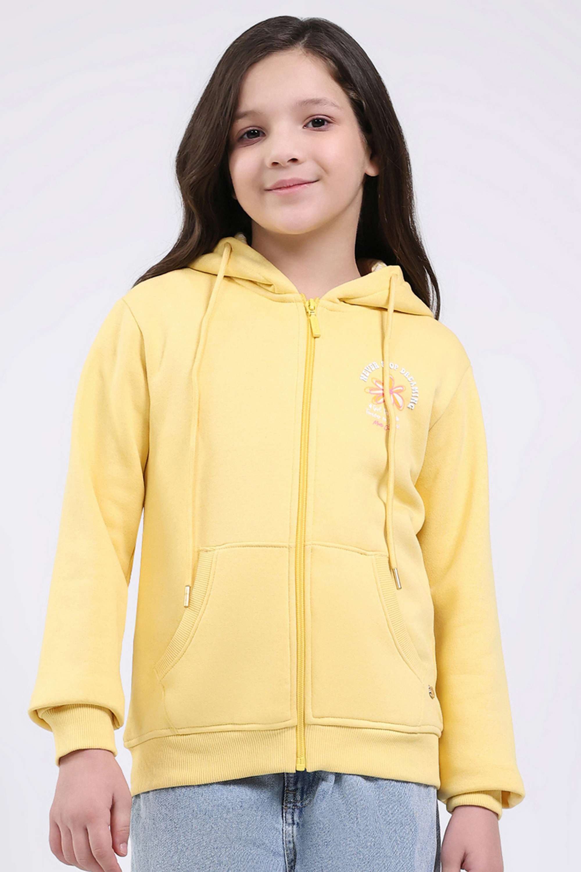 Printed-Cotton-Blend-Hooded-Girls-Sweatshirt