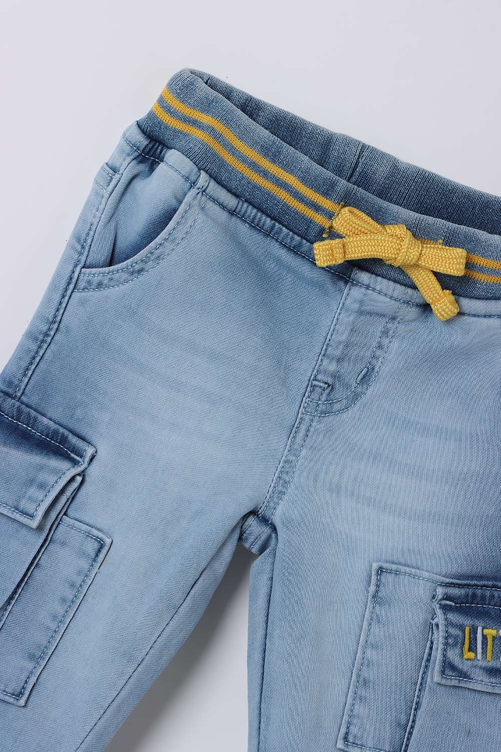 Solid-Denim-Straight-Fit-Infant-Boys-Joggers