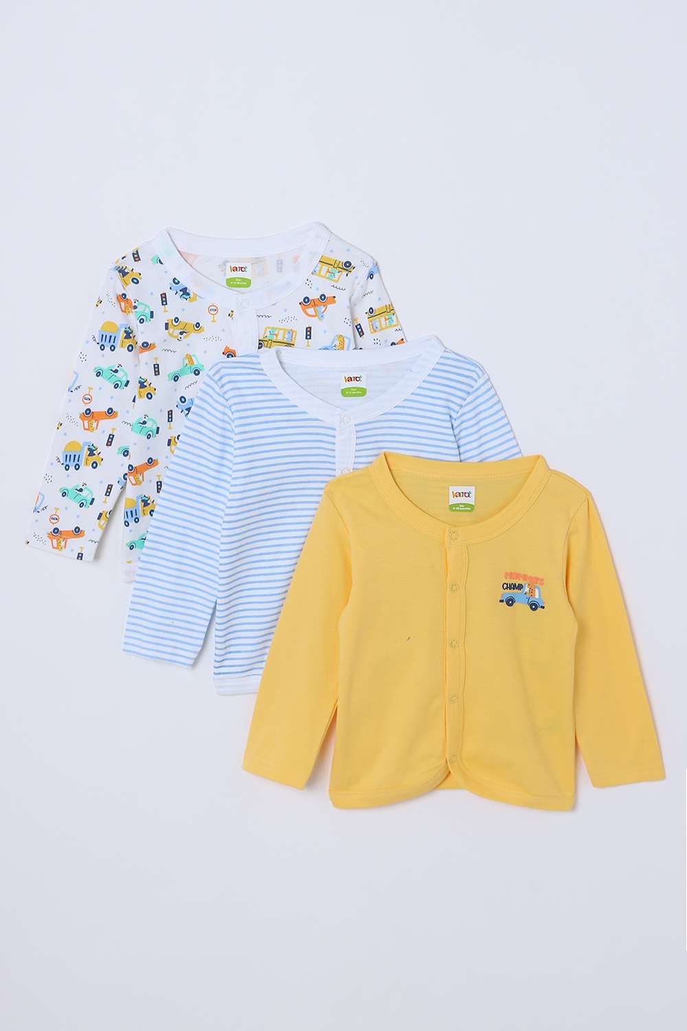 Character-Print-Blended-Fabric-Round-Neck-Infant-Girls-Top