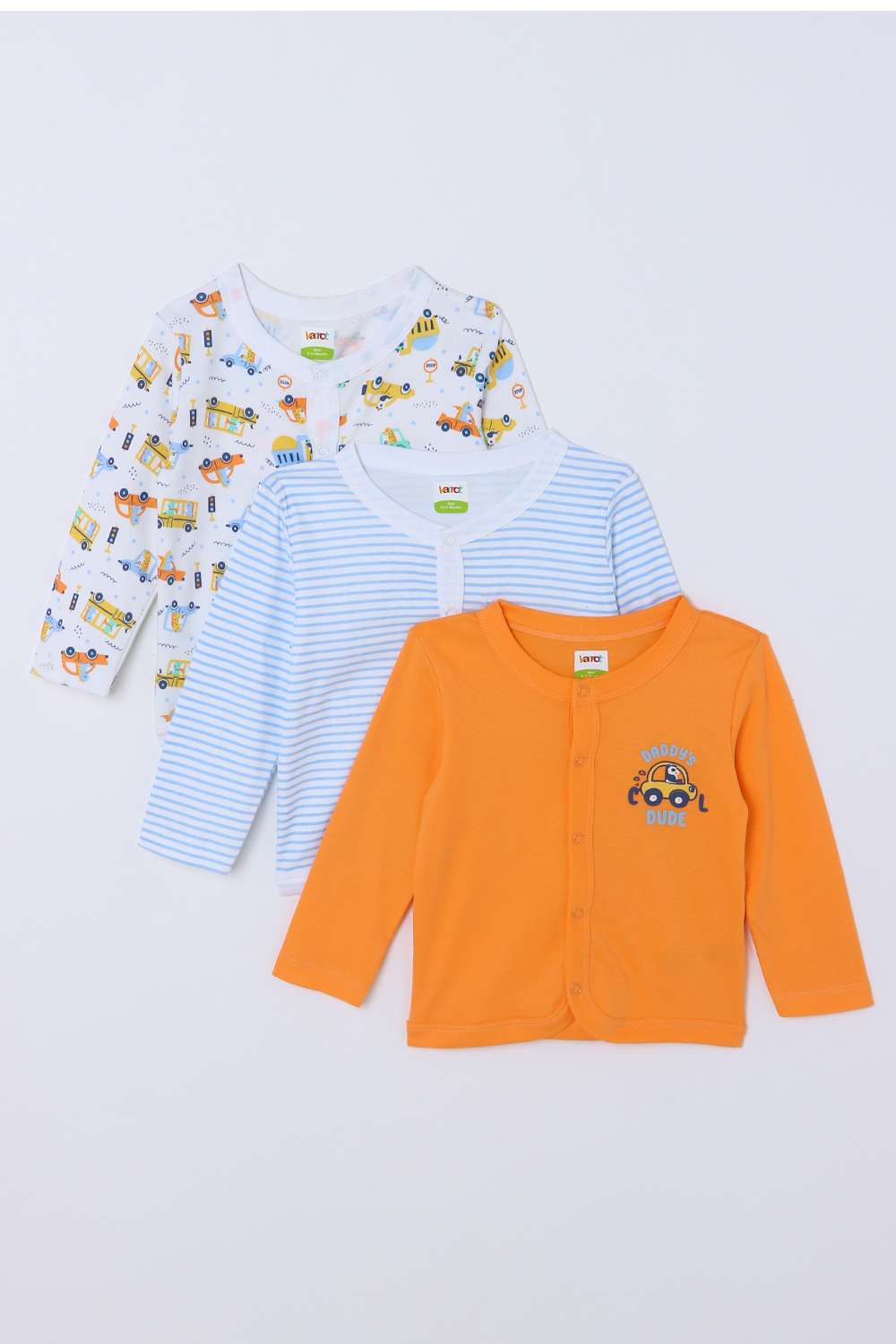 Character-Print-Blended-Fabric-Round-Neck-Infant-Girls-Top