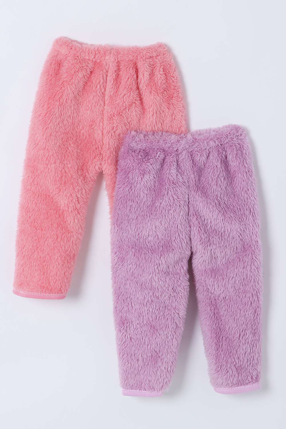 Solid-Faux-Fur-Regular-Fit-Infant-Girls-Pyjamas