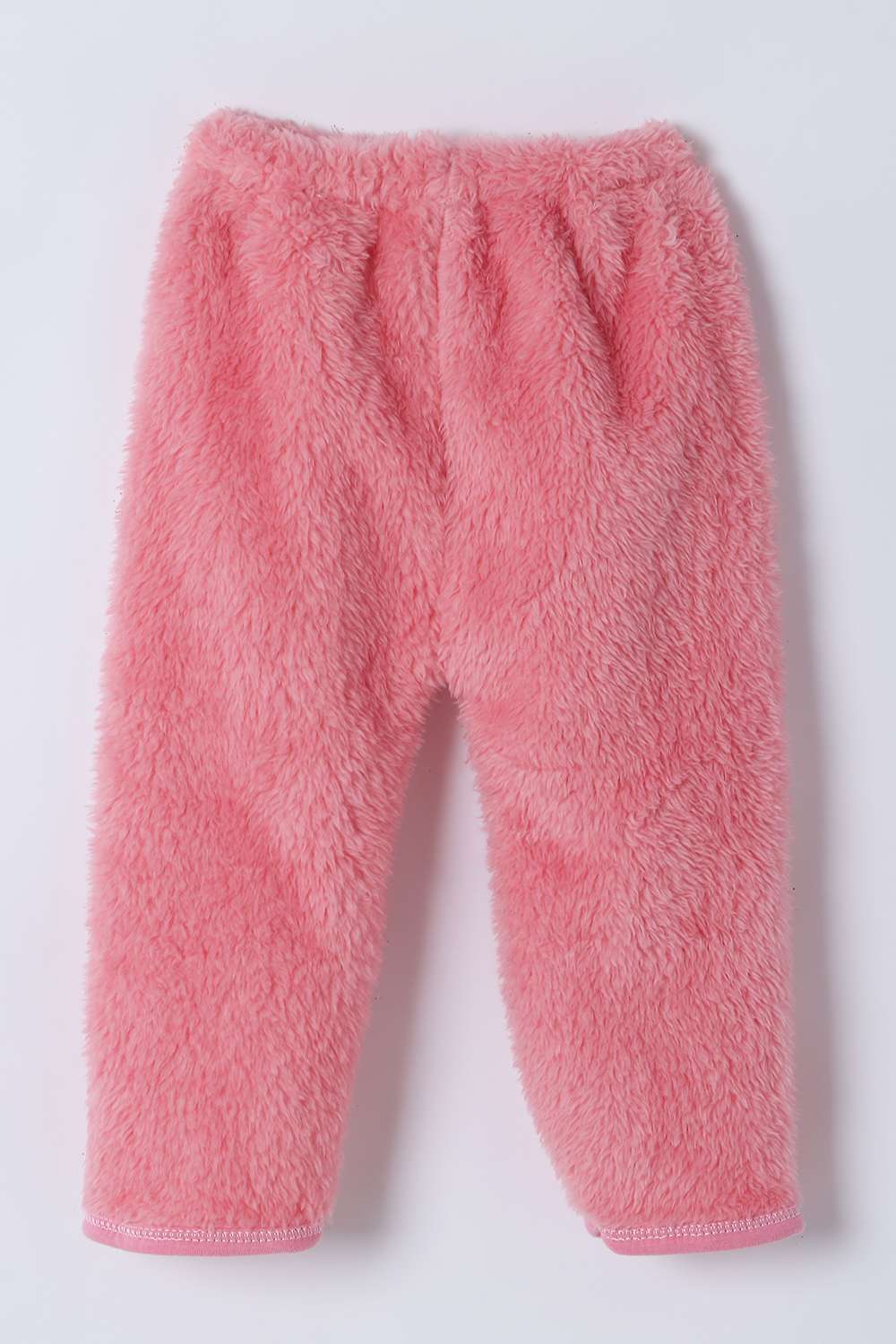 Solid-Faux-Fur-Regular-Fit-Infant-Girls-Pyjamas