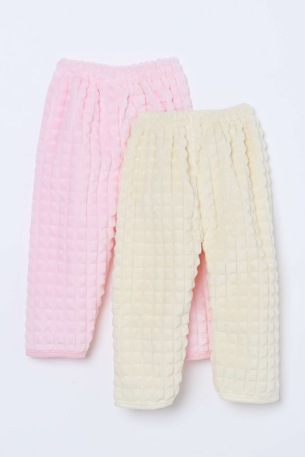 Solid-Faux-Fur-Regular-Fit-Infant-Girls-Pyjamas