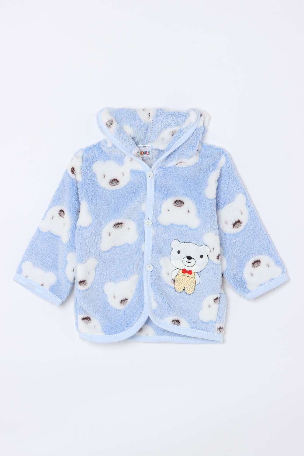 Printed-Blended-Fabric-Hooded-Boy-s-Clothing-Set