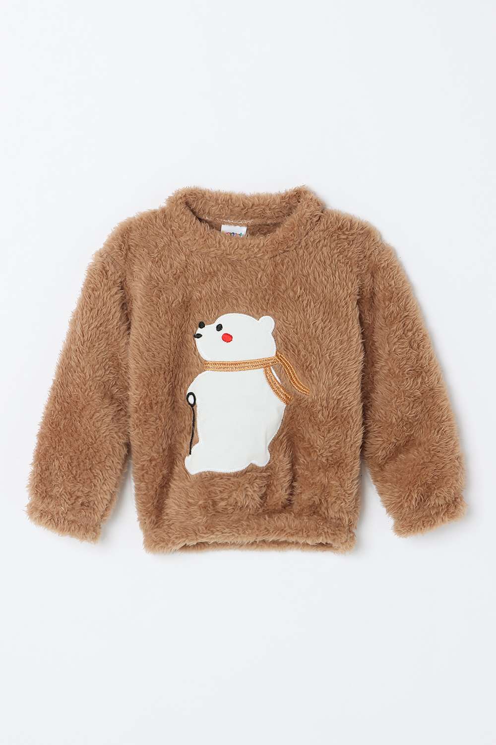 Character-Print-Blended-Fabric-Turtle-Neck-Infant-Boys-Sweatshirt