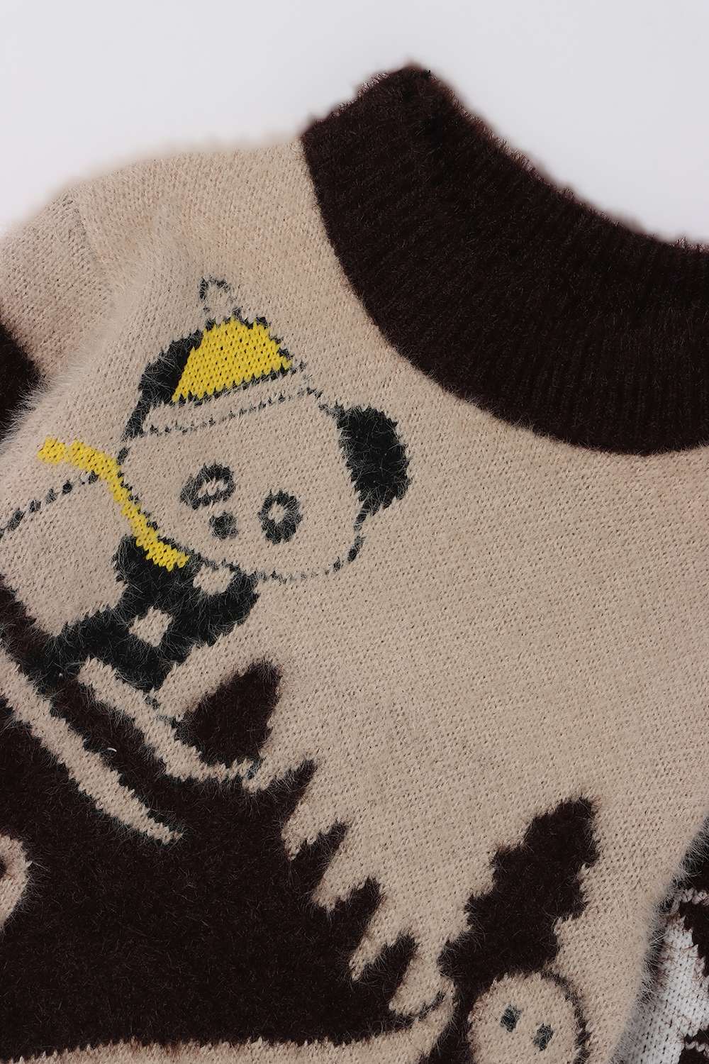 Character-Print-Turtle-Neck-Blended-Fabric-Boy-s-Casual-Wear-Sweater