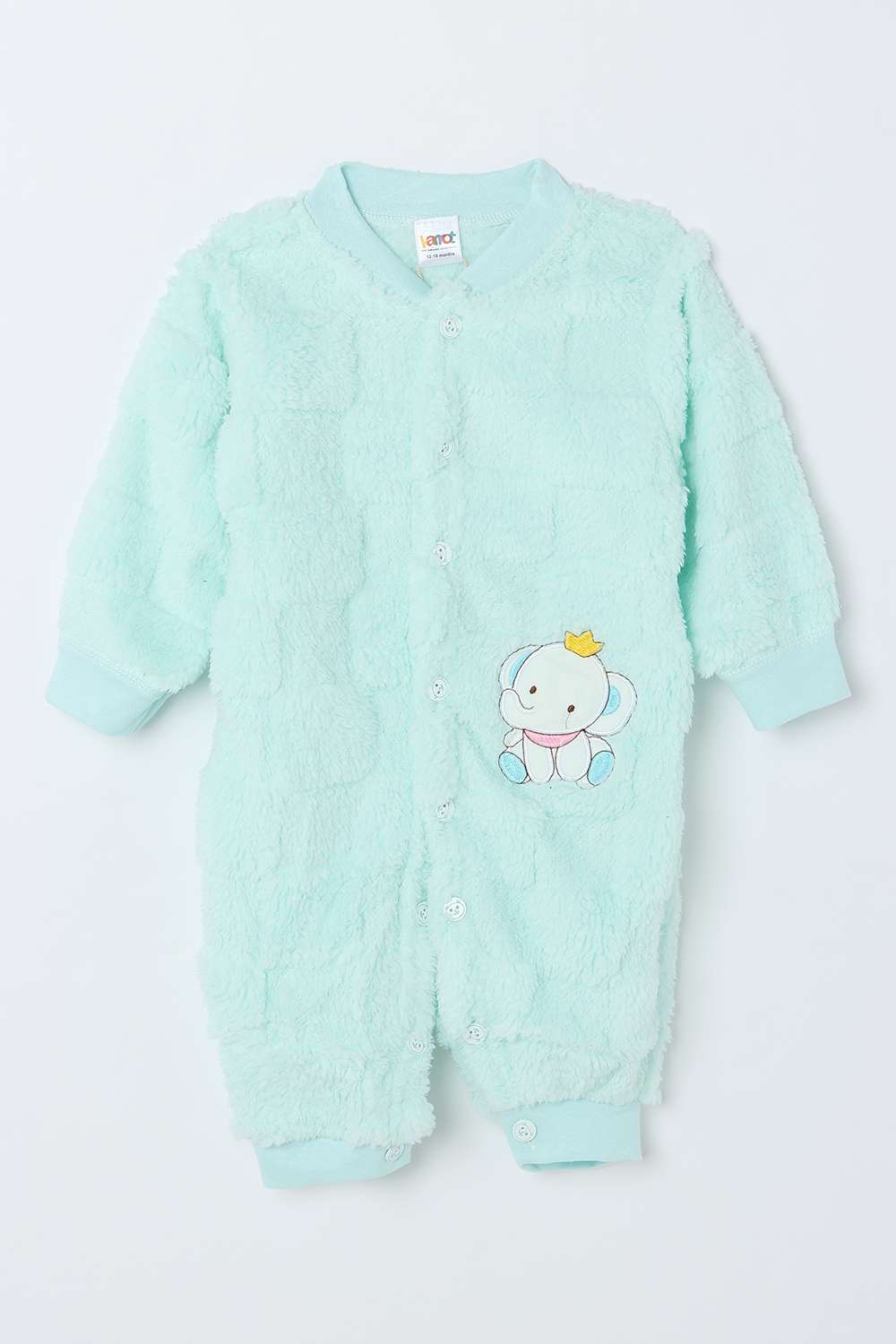 Character-Print-Blended-Fabric-High-Neck-Infant-Boys-Nightsuit