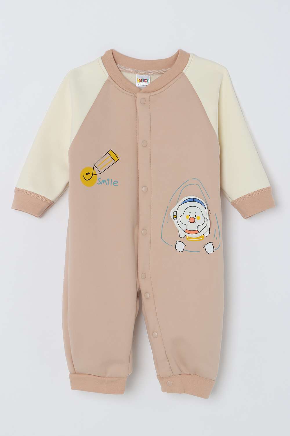 Character-Print-Blended-Fabric-Round-Neck-Infant-Boys-Nightsuit