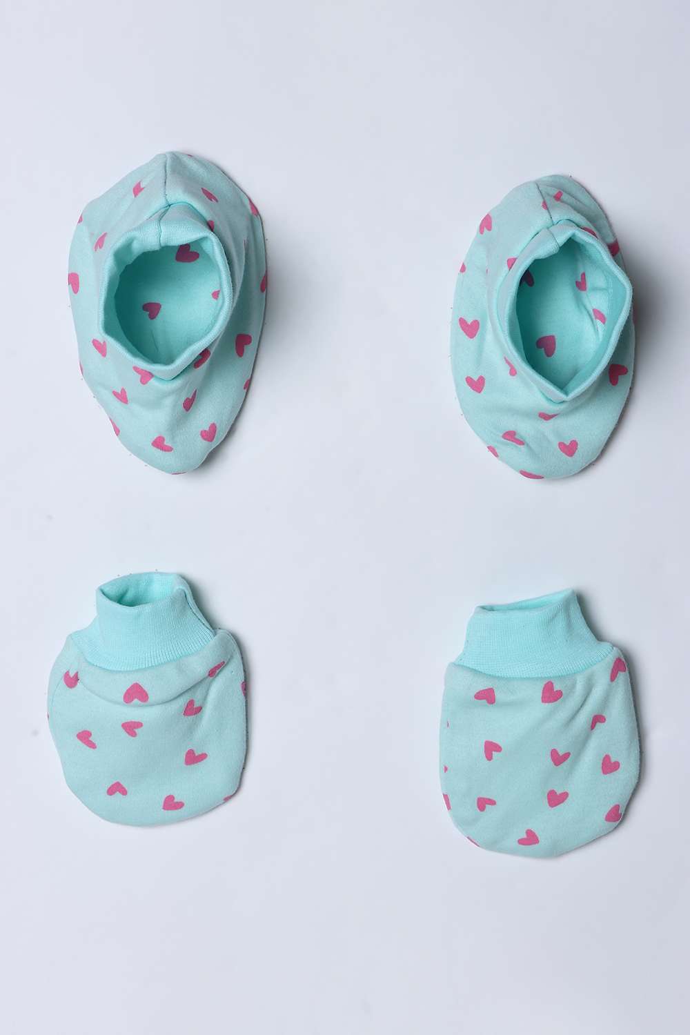 Printed-Cotton-Infant-Girls-Sleep-Wear-Mittens