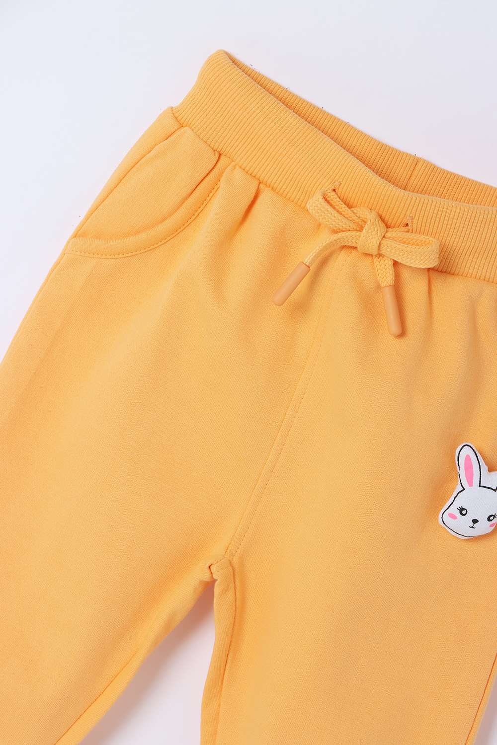 Solid-Cotton-Regular-Fit-Infant-Girls-Track-Pants