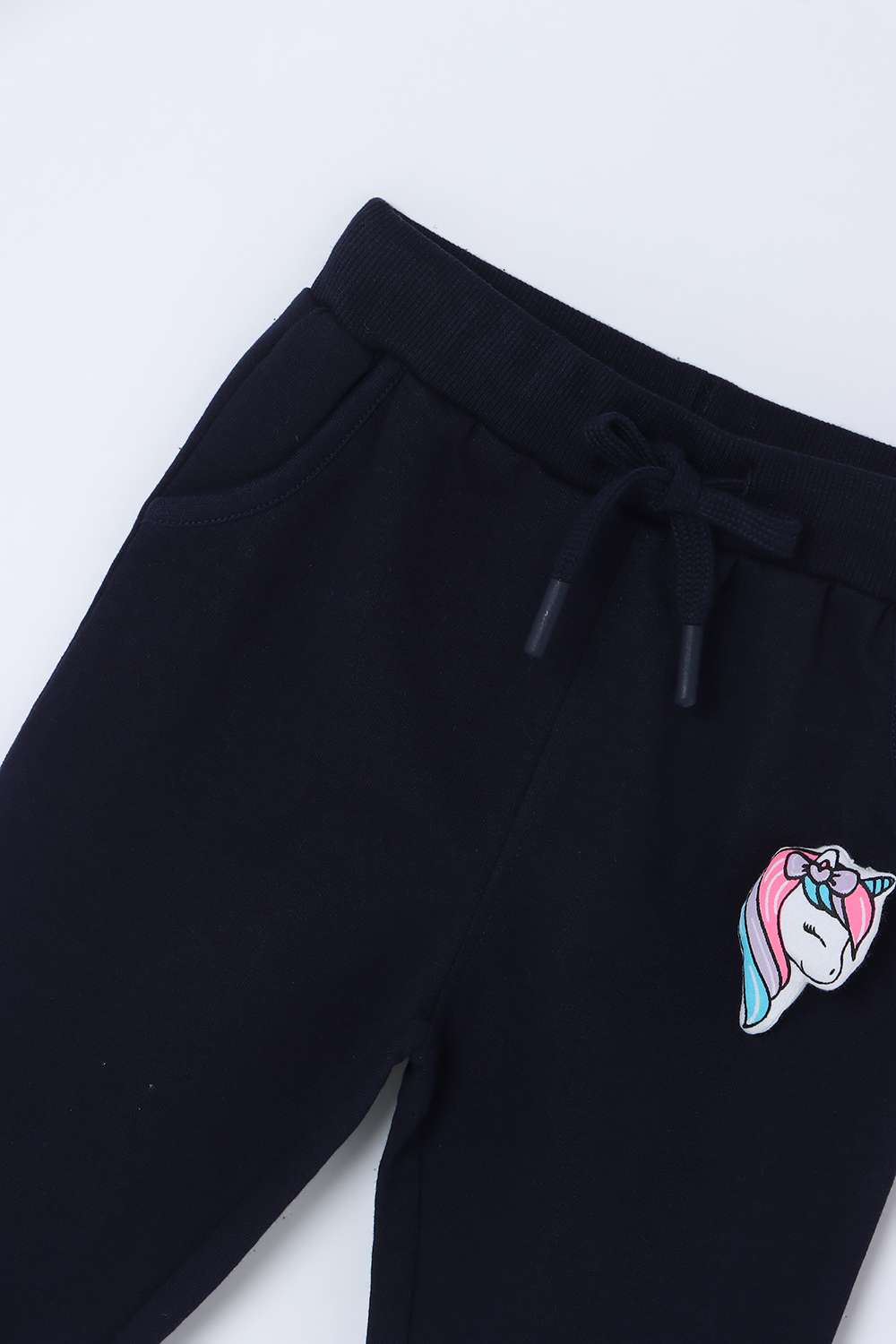 Solid-Cotton-Regular-Fit-Infant-Girls-Track-Pants