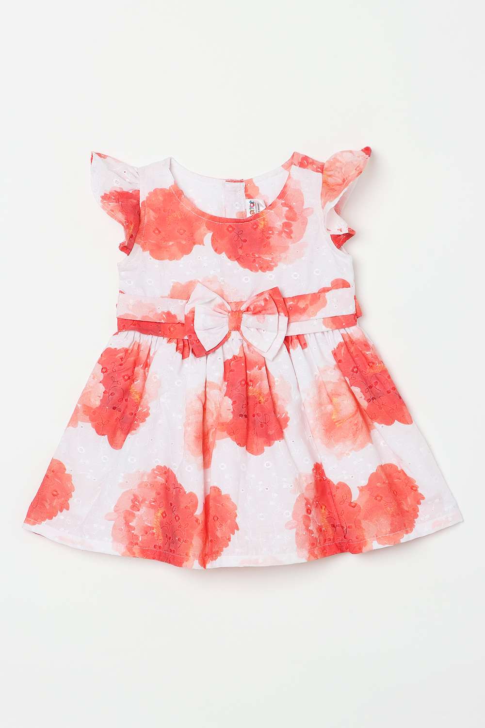 All-Over-Print-Cotton-Round-Neck-Infant-Girls-Casual-Wear-Dress