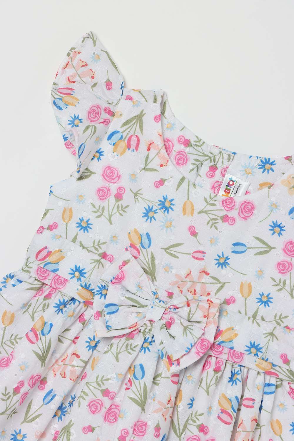 All-Over-Print-Cotton-Round-Neck-Infant-Girls-Casual-Wear-Dress