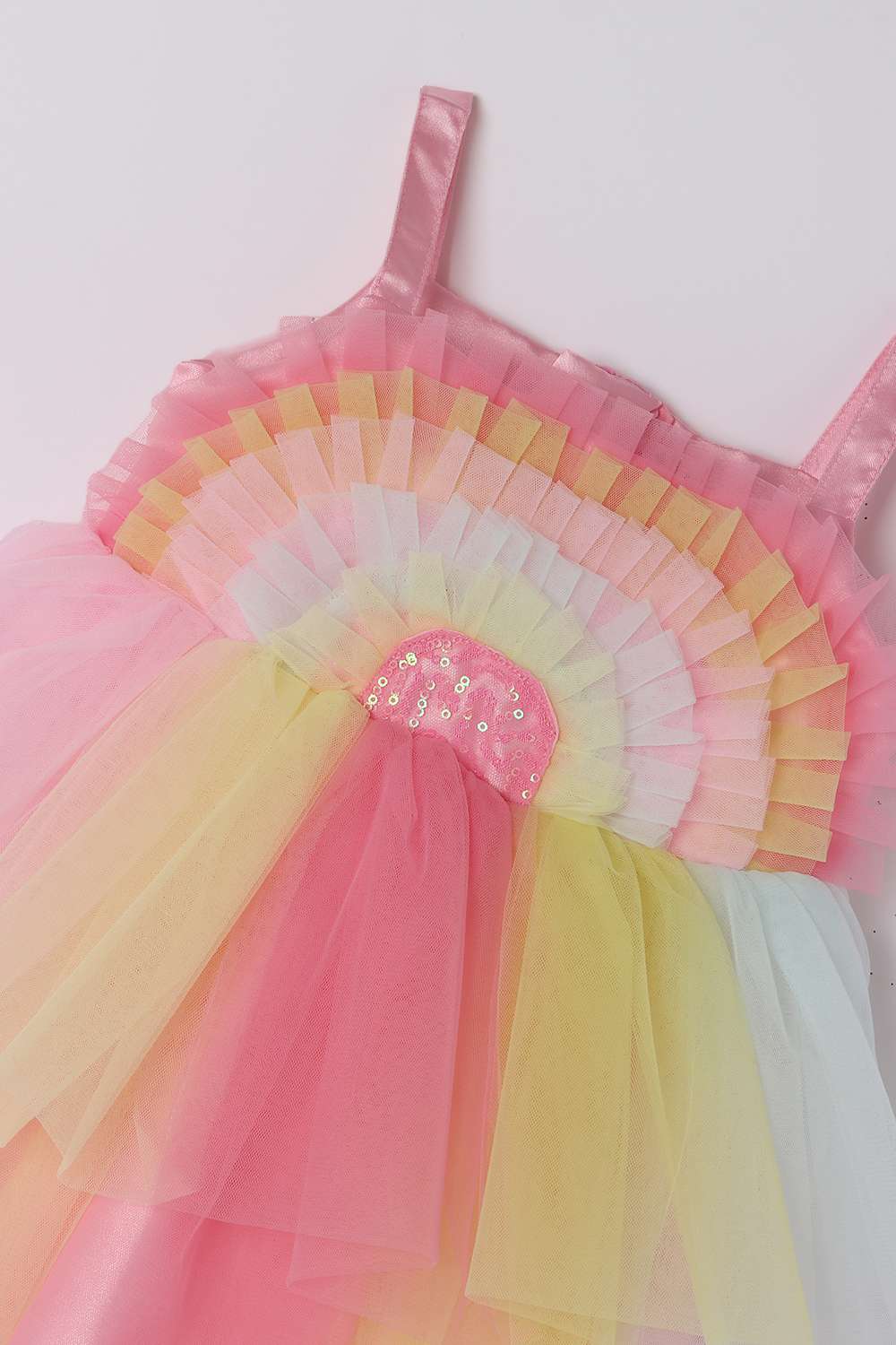 Solid-Mesh-Infant-Girl-s-Dress
