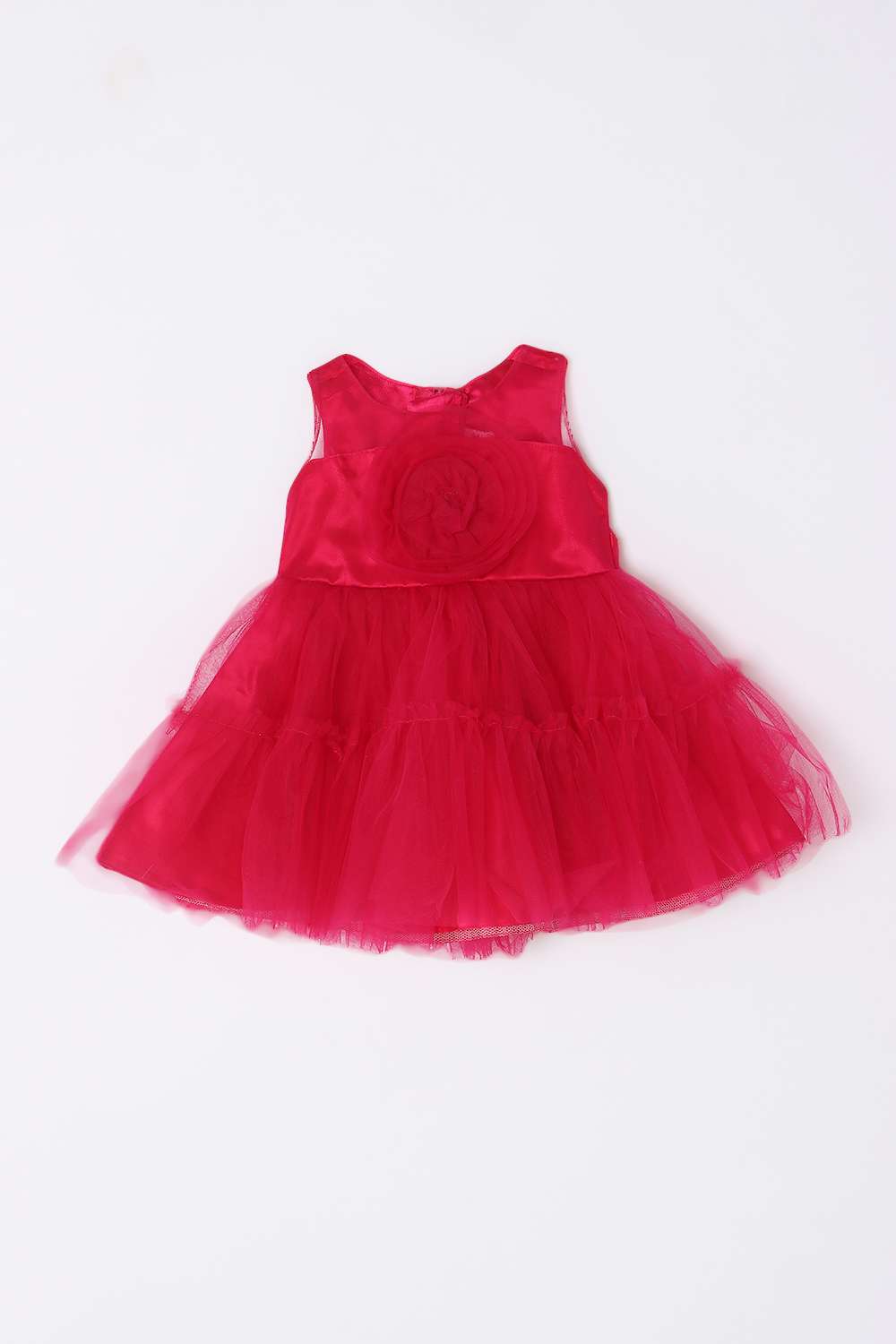 Blended-Fabric-Regular-Fit-Infant-Girls-Dress