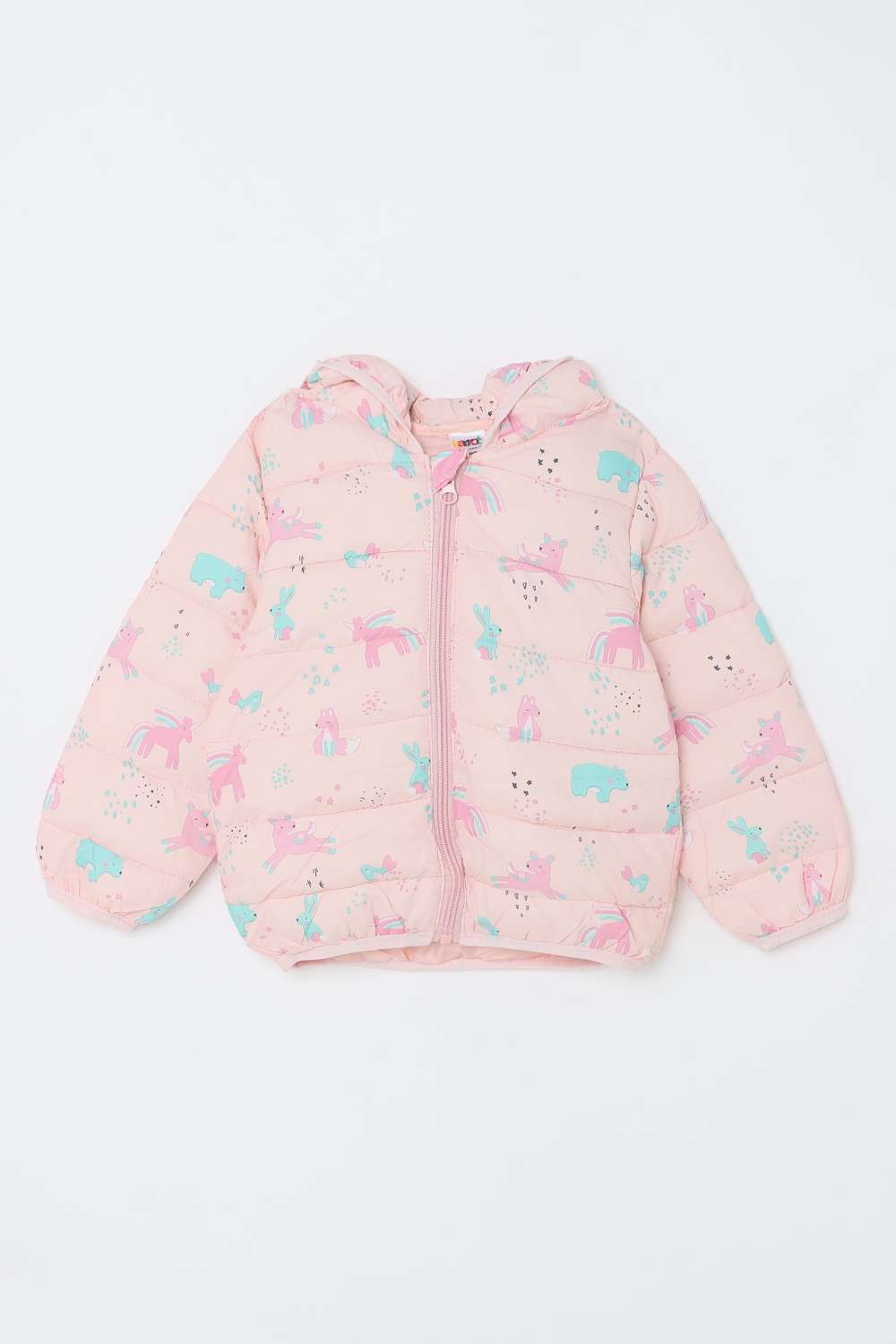 Printed-Polyester-Hooded-Infant-Girls-Jacket
