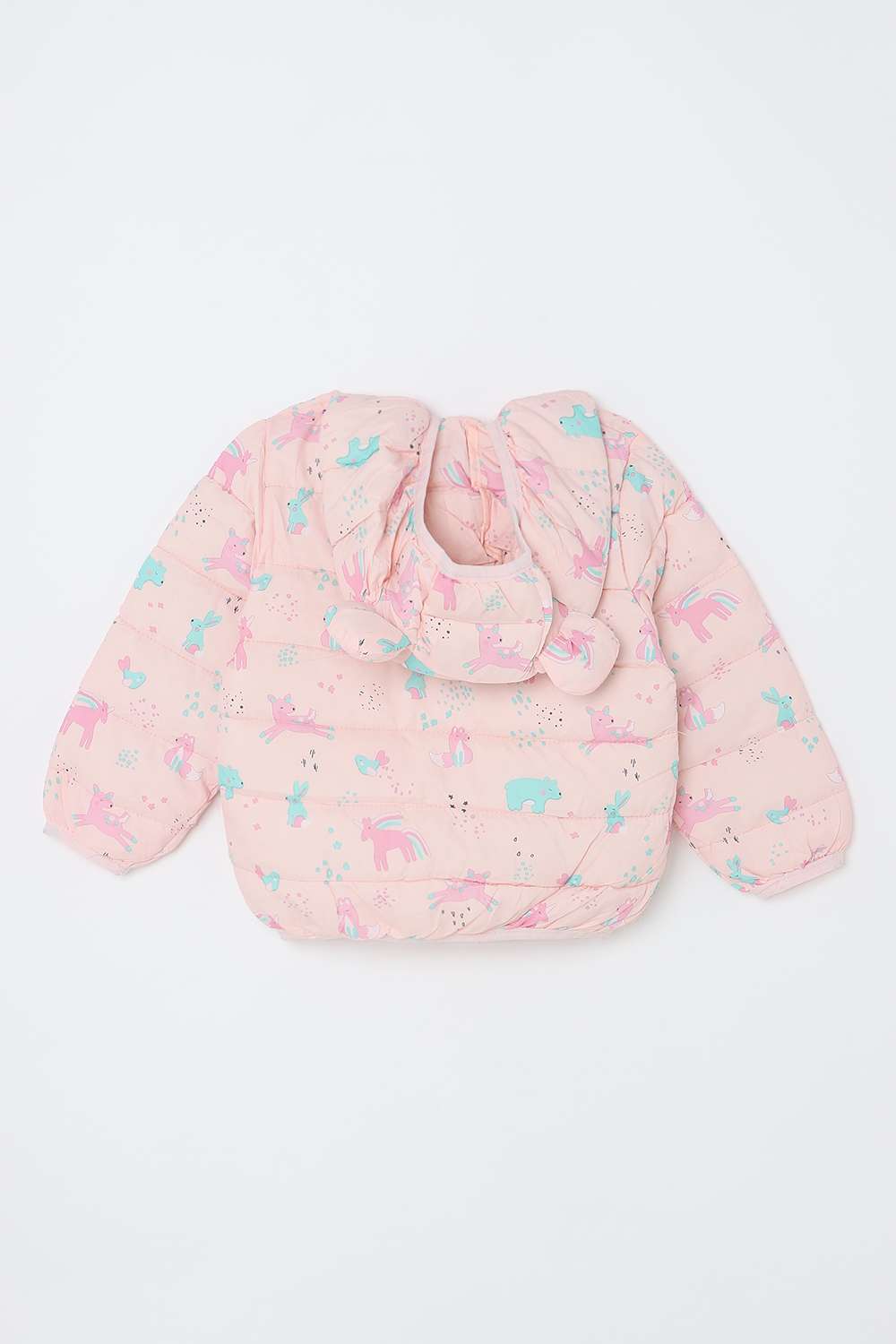 Printed-Polyester-Hooded-Infant-Girls-Jacket