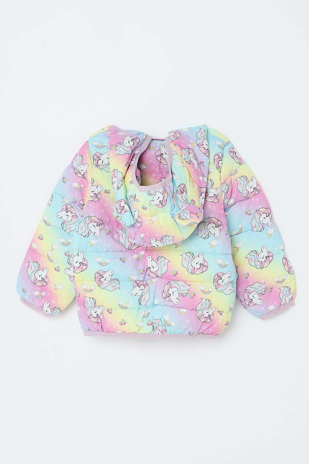 Printed-Polyester-Hooded-Infant-Girls-Jacket
