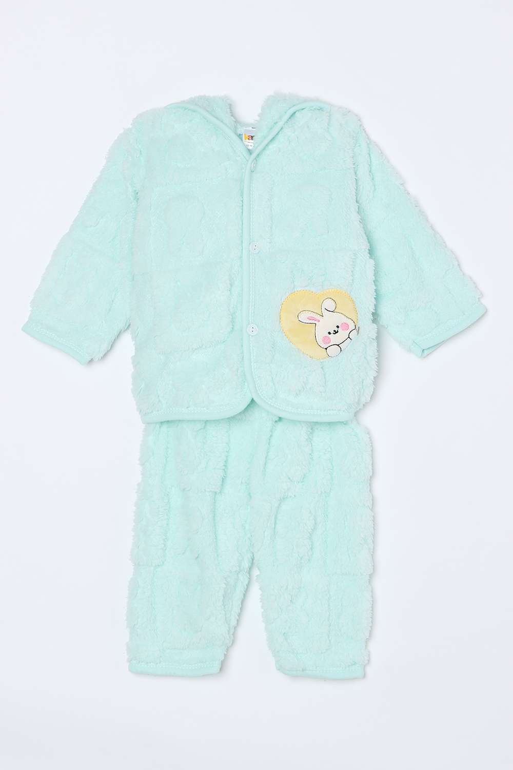 Character-Print-Blended-Fabric-Hooded-Infant-Boys-Nightsuit