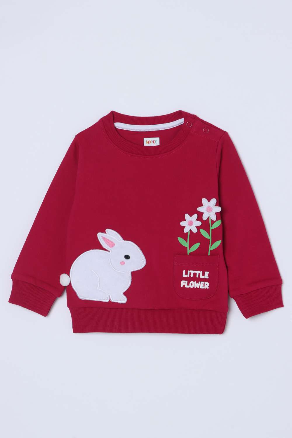 Embroidered-Cotton-Round-Neck-Infant-Girls-Sweatshirt