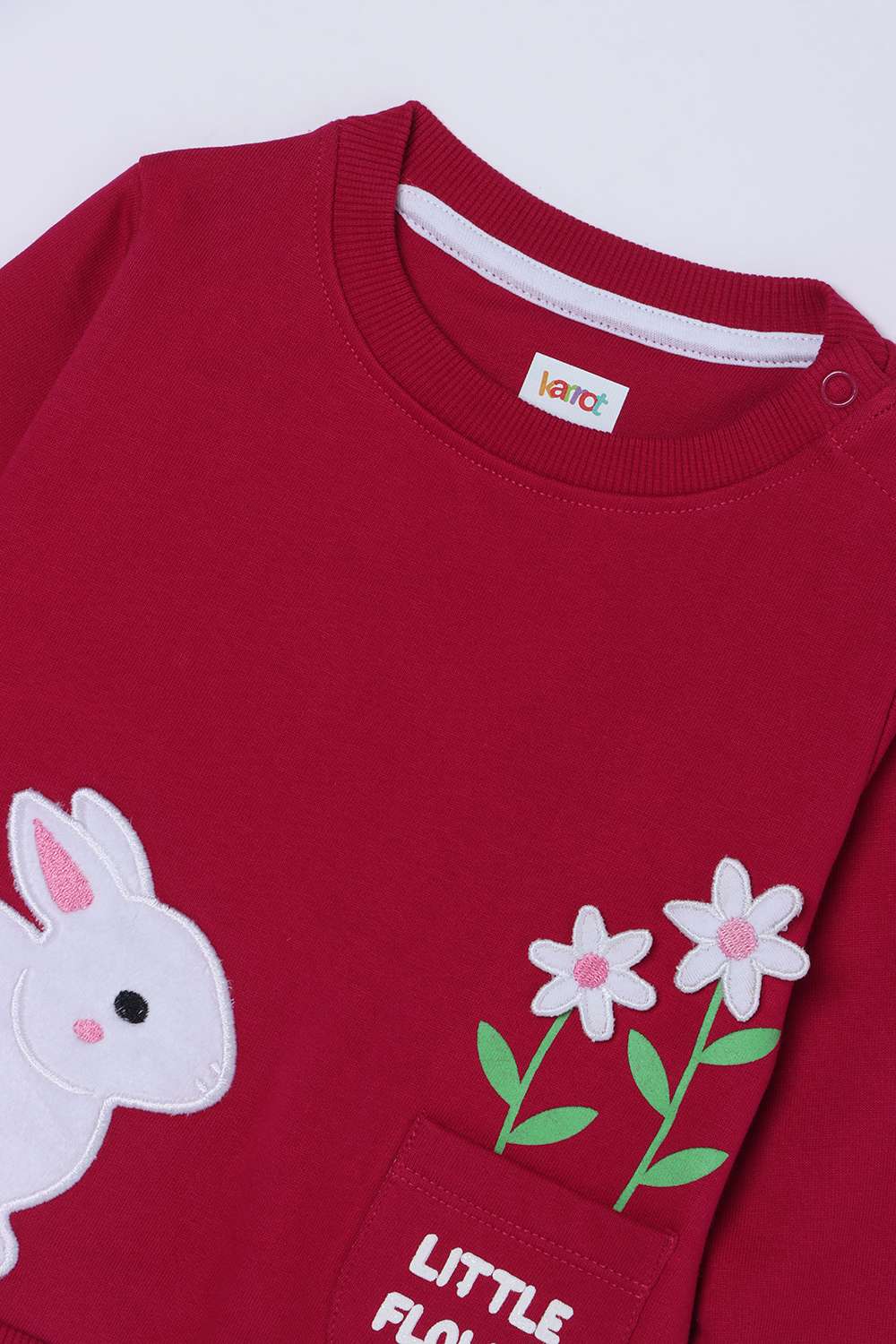 Embroidered-Cotton-Round-Neck-Infant-Girls-Sweatshirt