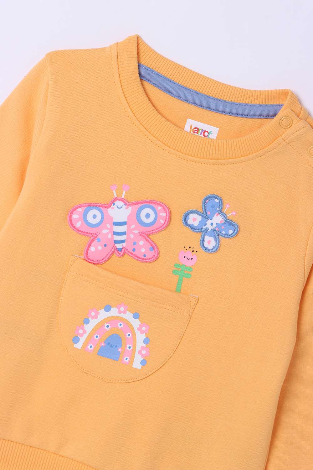Embroidered-Cotton-Round-Neck-Infant-Girls-Sweatshirt