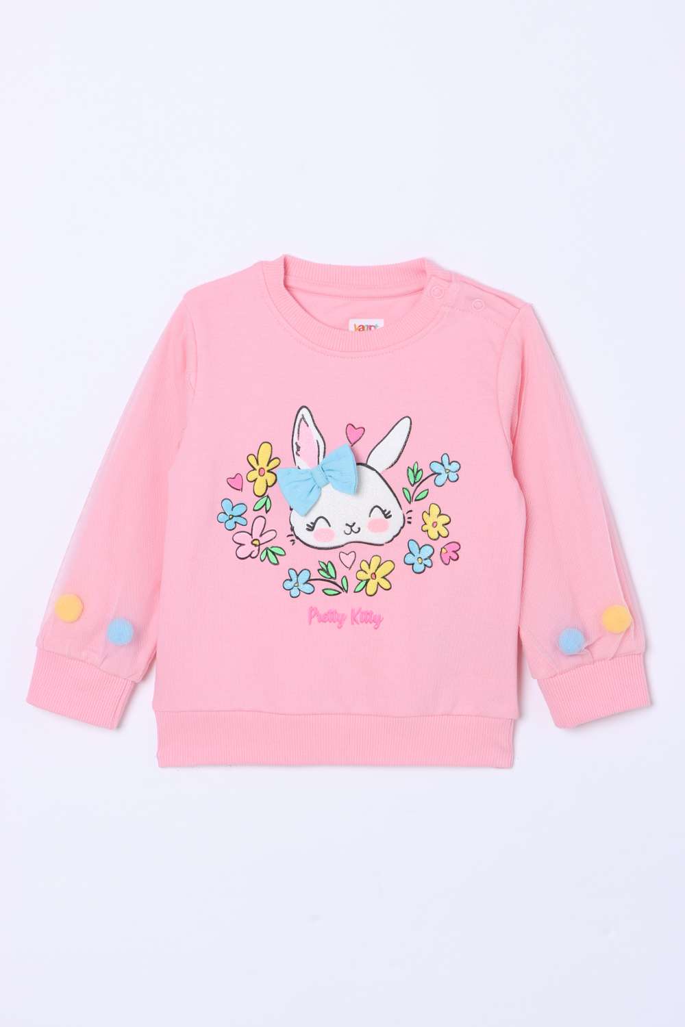 Printed-Cotton-Round-Neck-Infant-Girls-Sweatshirt