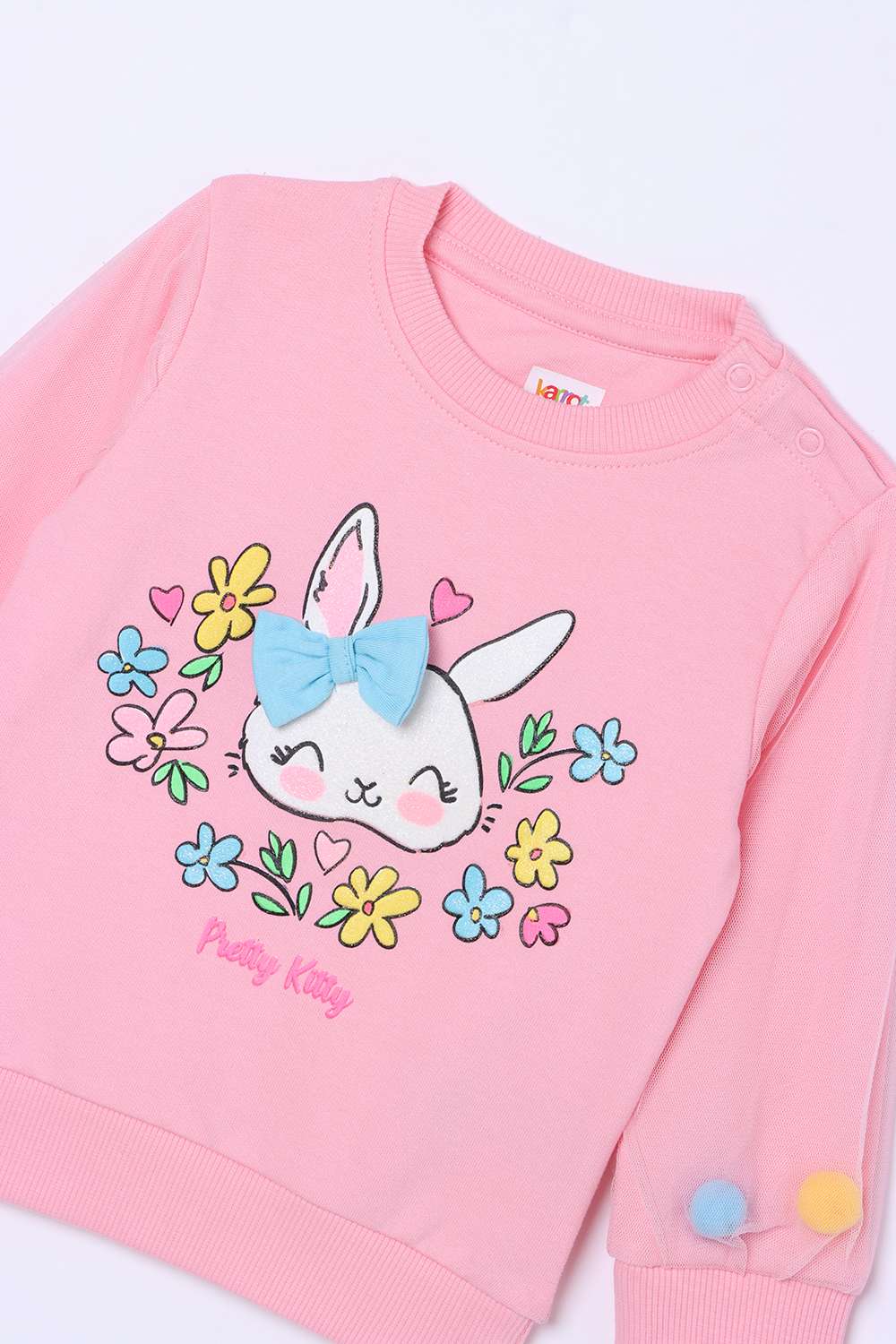 Printed-Cotton-Round-Neck-Infant-Girls-Sweatshirt