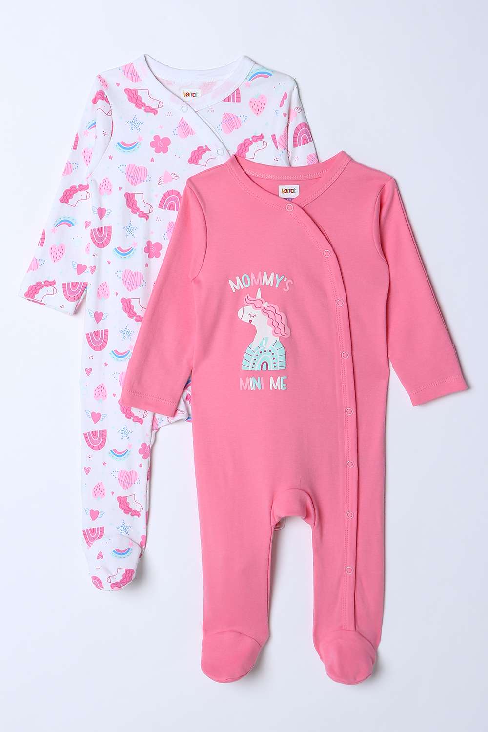 Printed-Cotton-Round-Neck-Infant-Girls-Sleepsuits