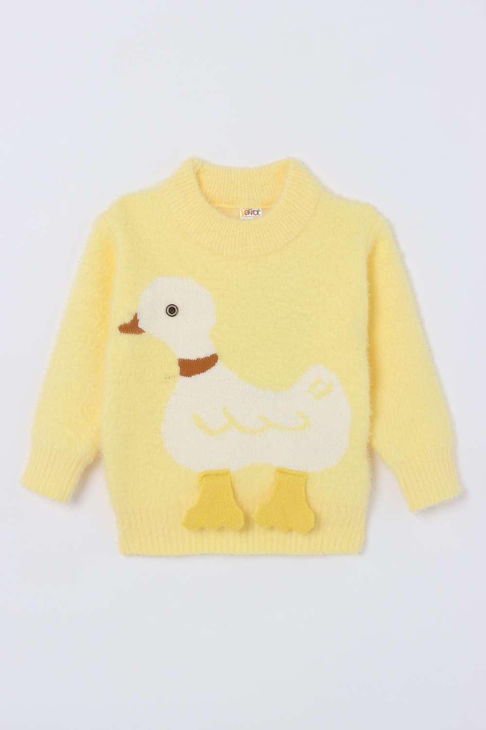 Character-Print-Blended-Fabric-Turtle-Neck-Infant-Boys-Sweater