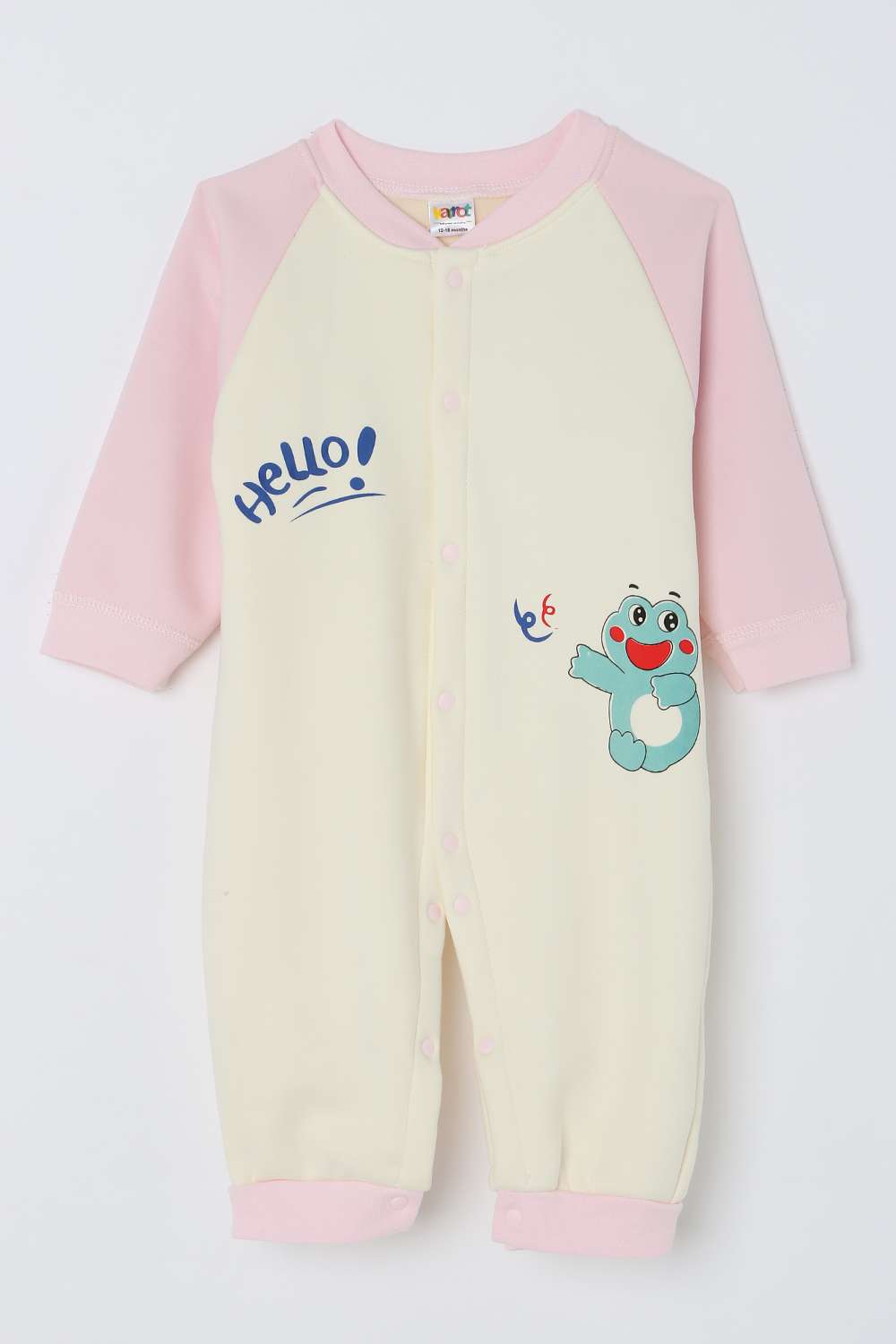 Character-Print-Blended-Fabric-Round-Neck-Infant-Boys-Nightsuit