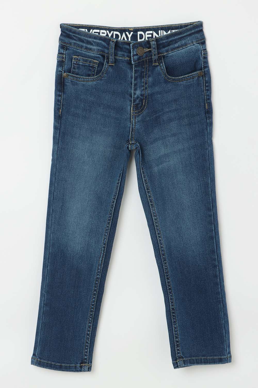 Solid-Denim-Regular-Fit-Boys-Jeans
