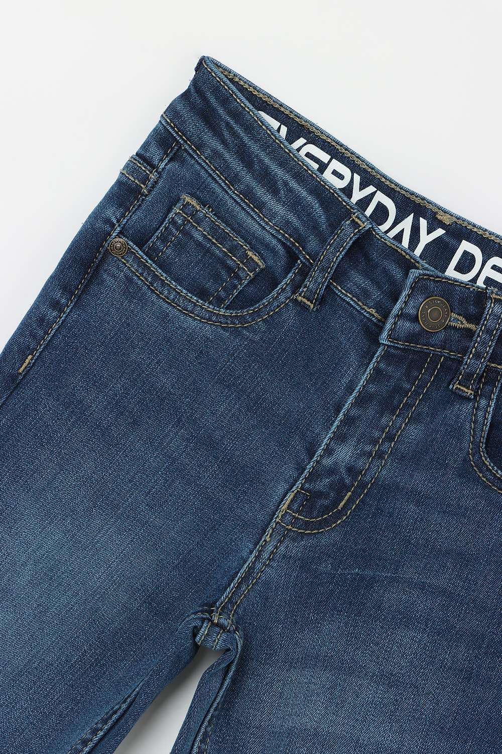 Solid-Denim-Regular-Fit-Boys-Jeans
