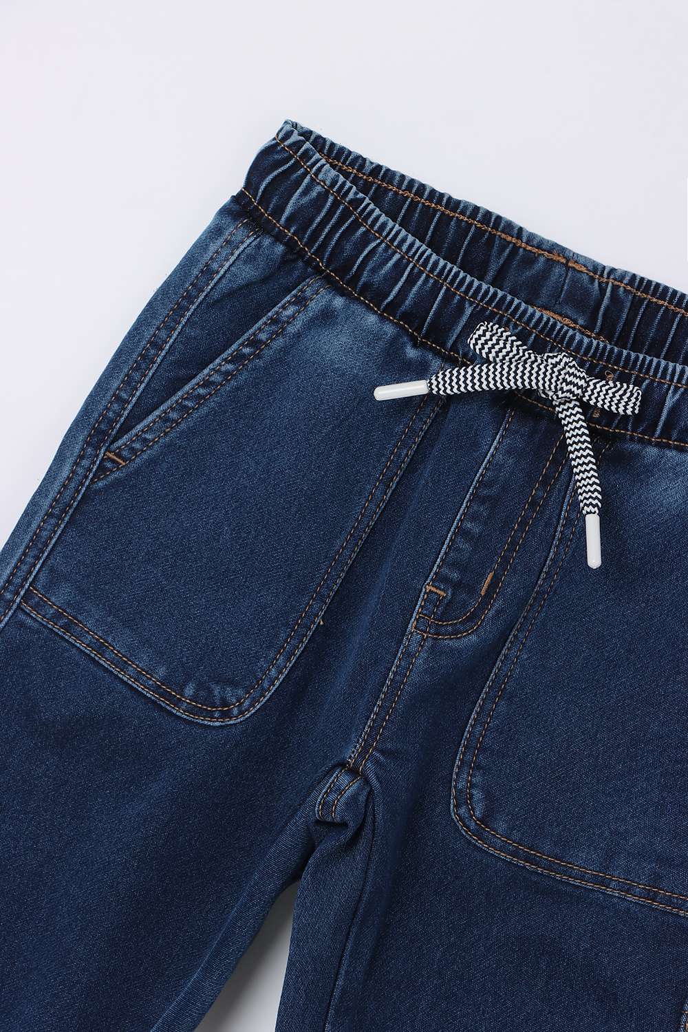 Solid-Denim-Tapered-Fit-Boys-Jeans