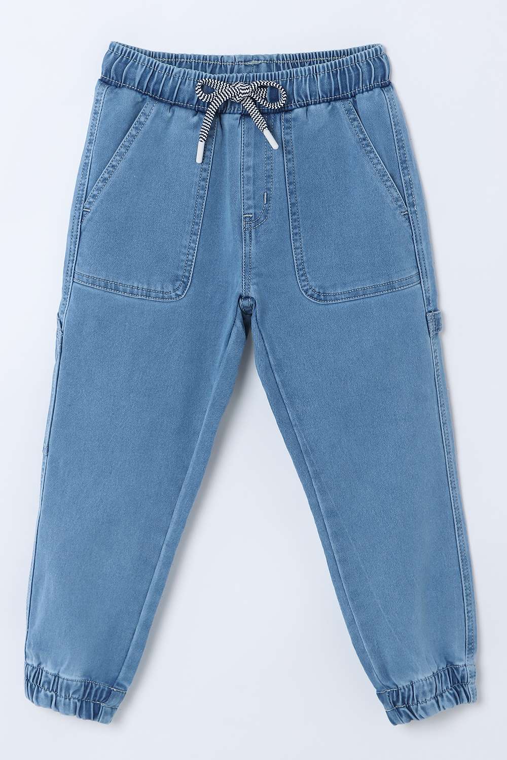 Solid-Cotton-Blend-Regular-Fit-Boys-Joggers