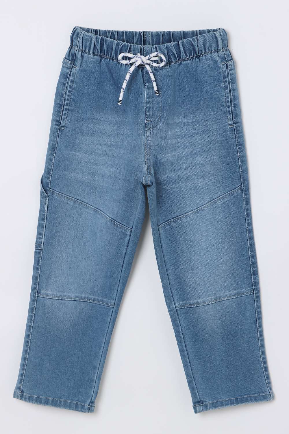 Solid-Cotton-Blend-Tapered-Fit-Boys-Jeans