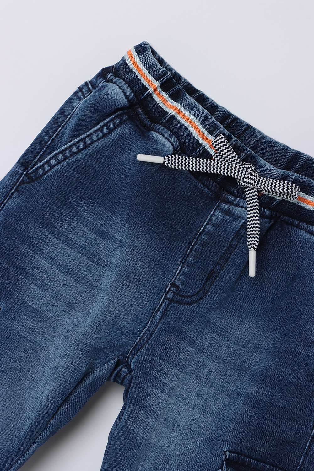 Solid-Denim-Regular-Fit-Boys-Joggers