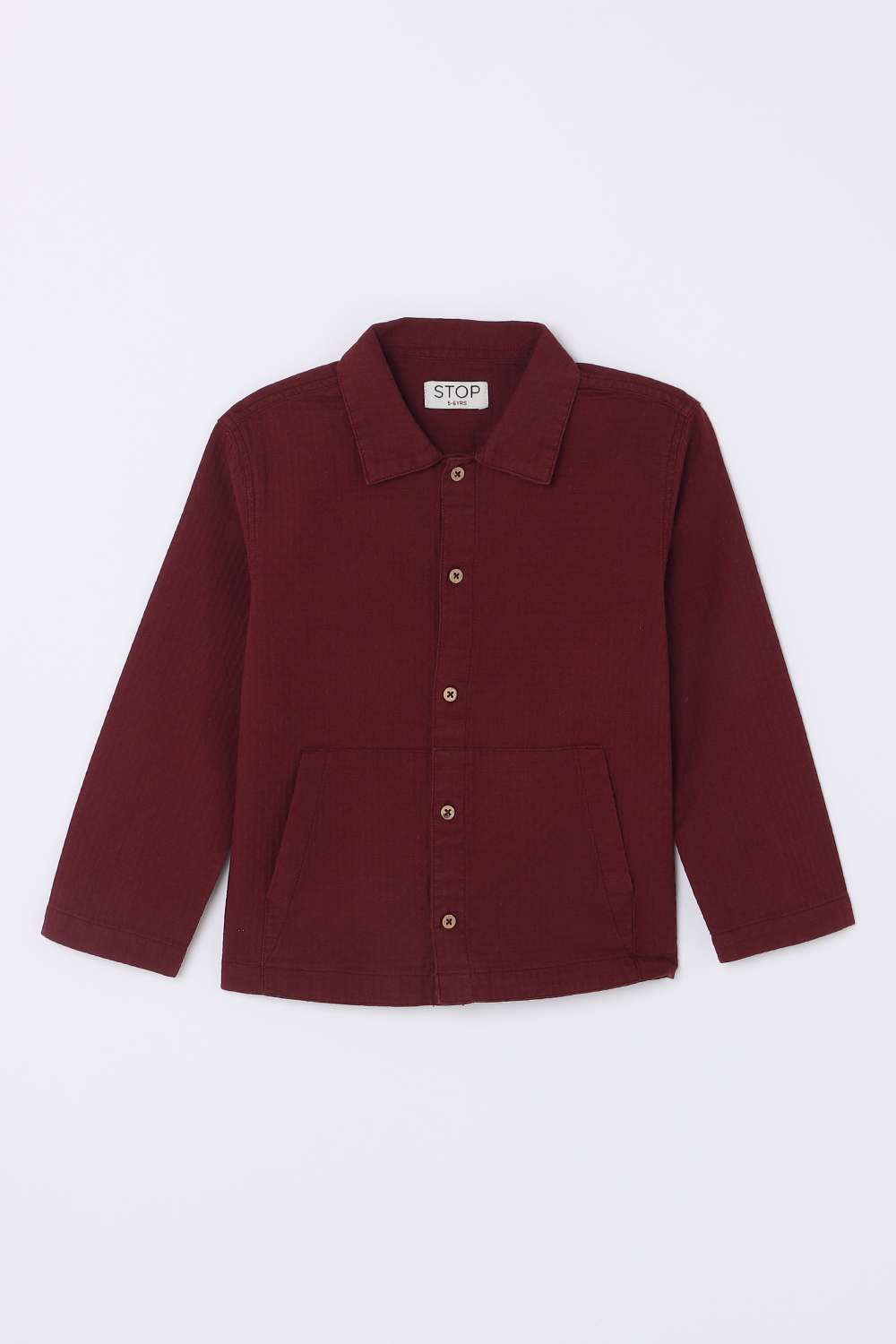 Solid-Cotton-Collared-Boys-Shirt
