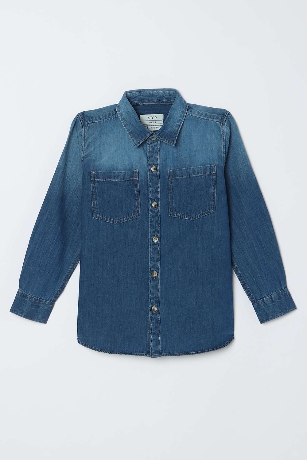 Ombre-Cotton-Round-Neck-Boys-Shirt