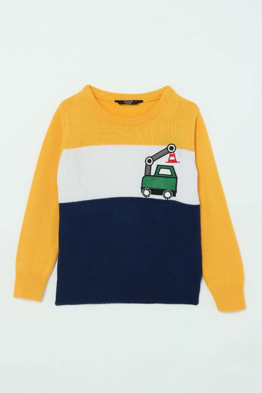 Solid-Acrylic-Round-Neck-Boys-Casual-Wear-Sweater