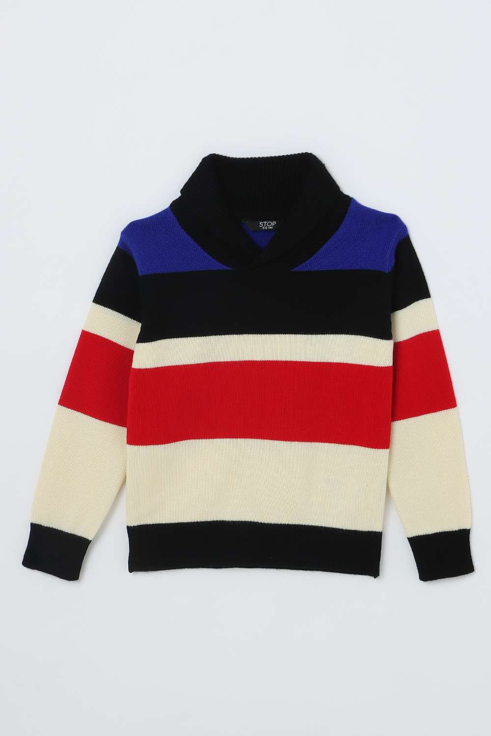 Color-Block-Acrylic-Collared-Boys-Sweater