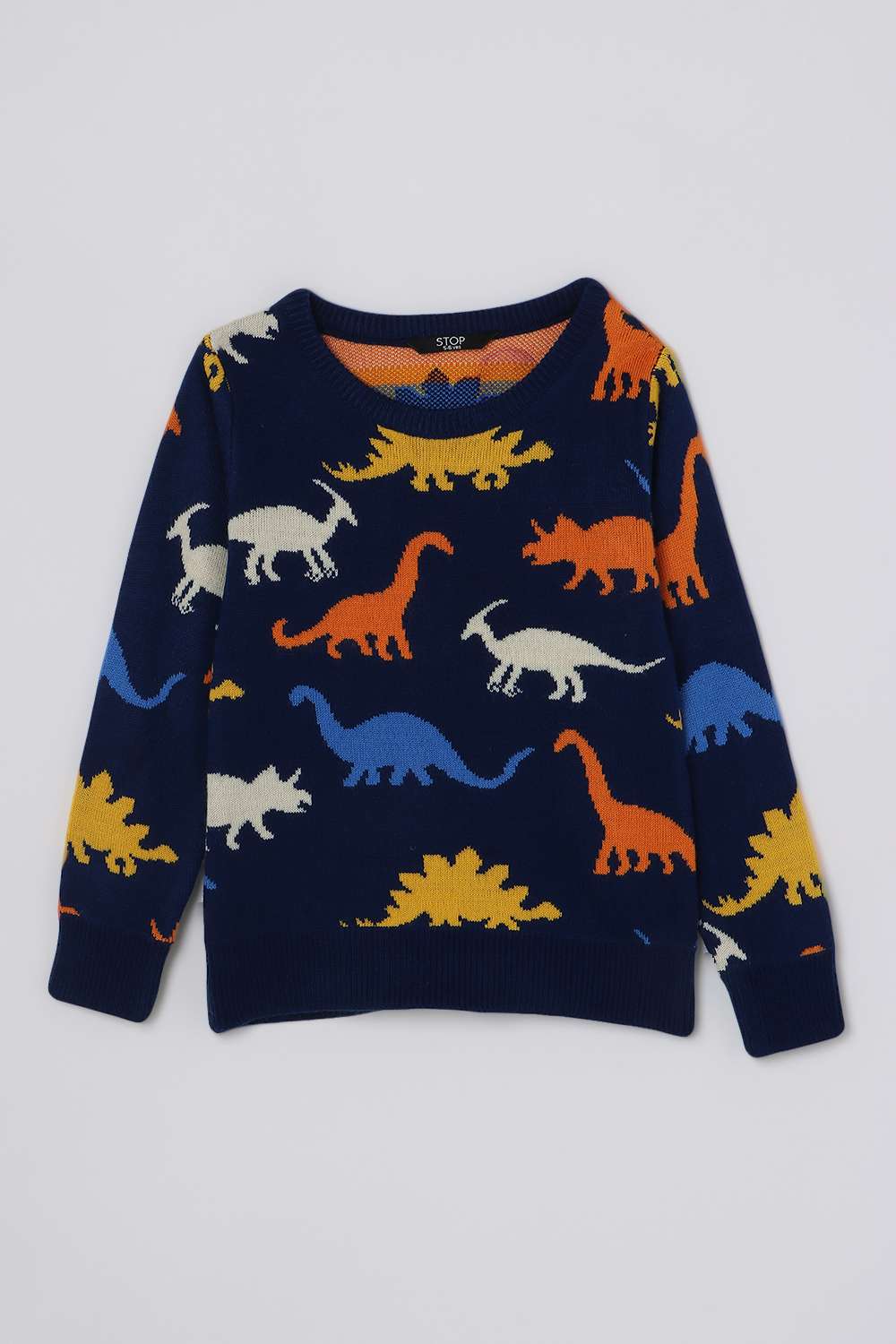 Printed-Acrylic-Round-Neck-Boys-Sweater