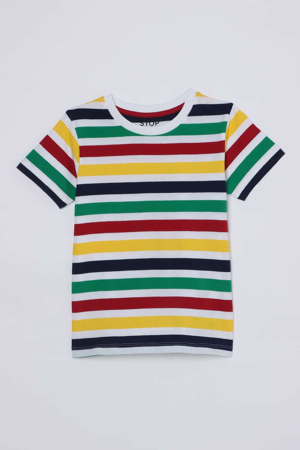 Stripes-Cotton-Round-Neck-Boys-T-Shirt
