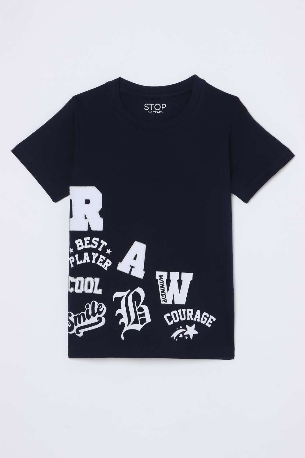 Graphic-Print-Cotton-Round-Neck-Boys-T-Shirt